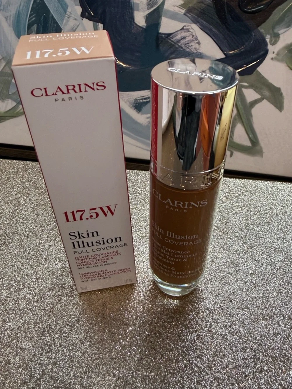 *NIB 117.5 W 1oz* CLARINS Skin Illusion Full Coverage Foundation